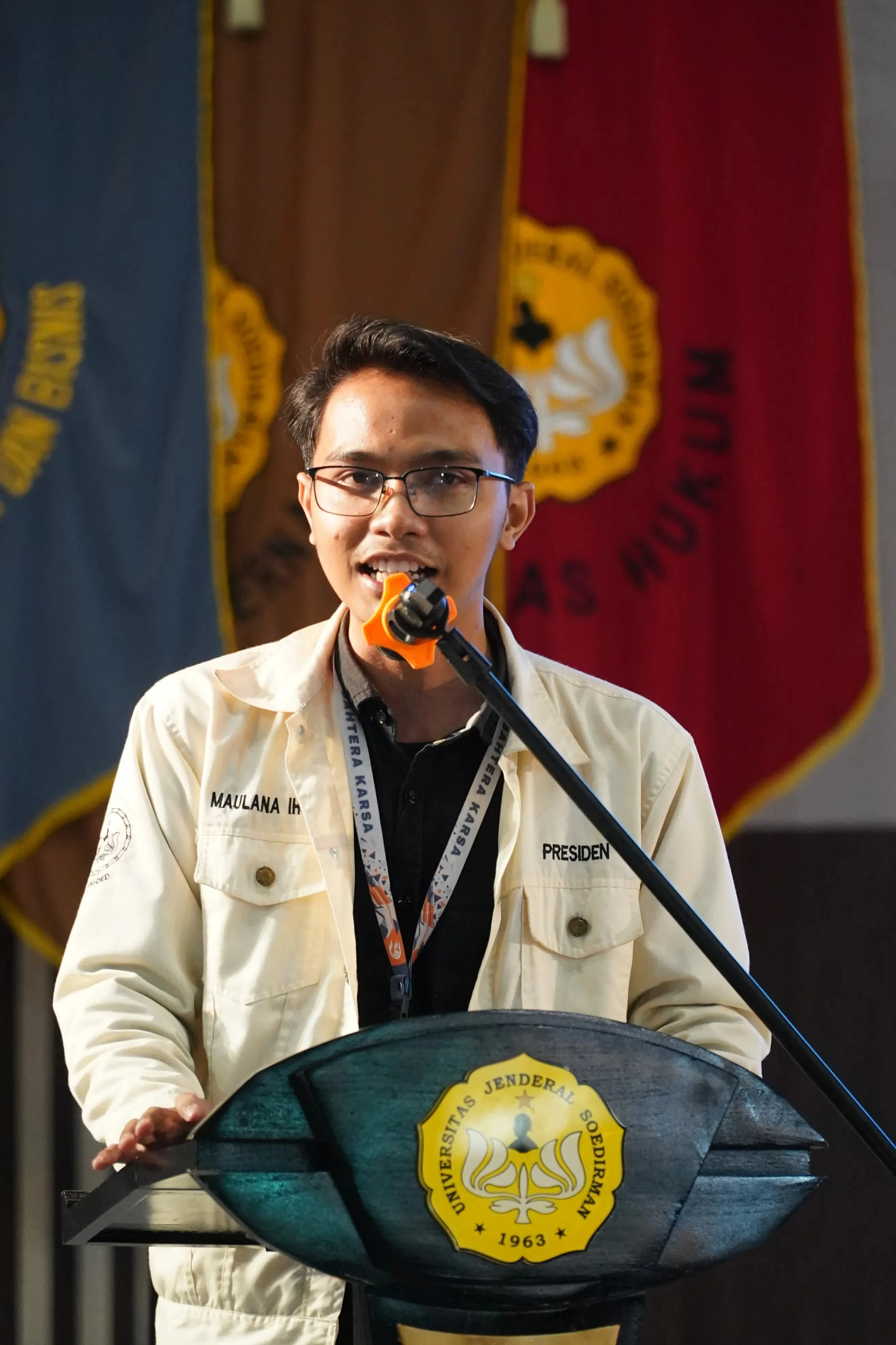 Sambutan Presiden BEM Unsoed 2024 Foto